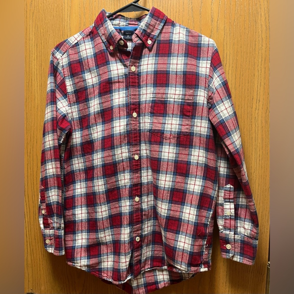 Gap Kids classic plaid flannel.